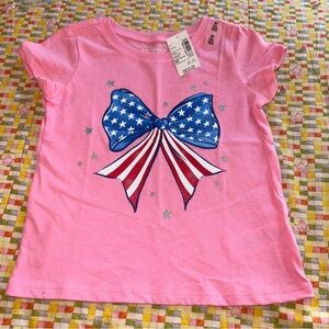The Children’s Place Toddler Girls Size 3T New NWT 4th of July USA Flag Shirt